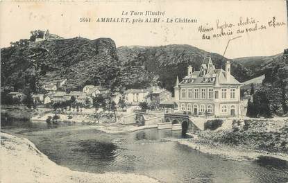 CPA FRANCE 81 "Ambialet, Le château" .