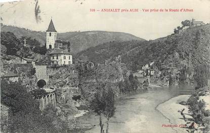 CPA FRANCE 81 "Ambialet, Vue prise de la route d'Alban" .