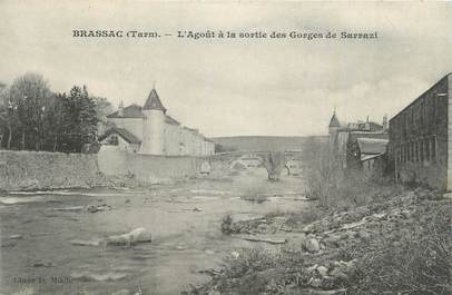 CPA FRANCE 81 "Brassac, L'Agoût à la sortie des gorges de Sarrazi ".