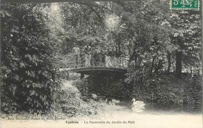 CPA FRANCE 81 "Castres, La passerelle du jardin du mail"