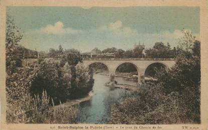 CPA FRANCE 81 "St Sulpice la Pointe, Le pont du chemin de fer".