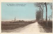 01 Ain CPA FRANCE 01 "St Trévier sur Moignans, Vue générale et route de Villeneuve".