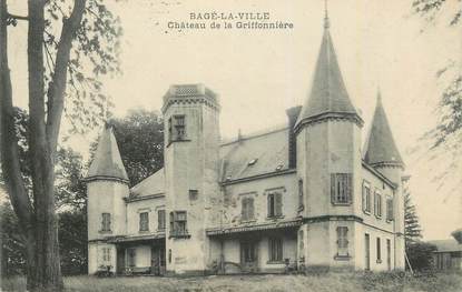 CPA FRANCE 01 " Bagé la Ville, Château de la Griffonnière".