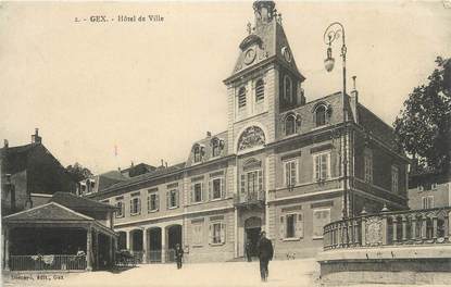 CPA FRANCE 01 "Gex, Hôtel de Ville" .