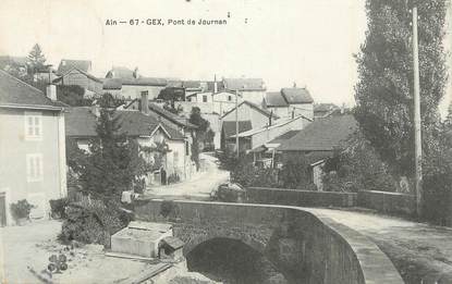 CPA FRANCE 01 "Gex, Pont de Journan" .
