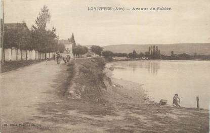 CPA FRANCE 01 "Loyettes, Avenue du Sablon".