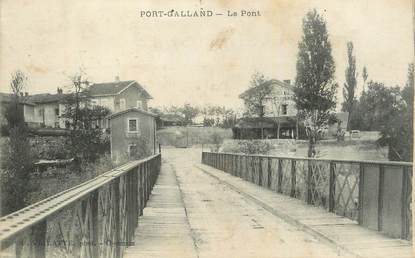 CPA FRANCE 01 "Port Galland, Le pont"