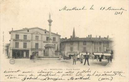 CPA FRANCE 01 "Montluel, Place Carnot".