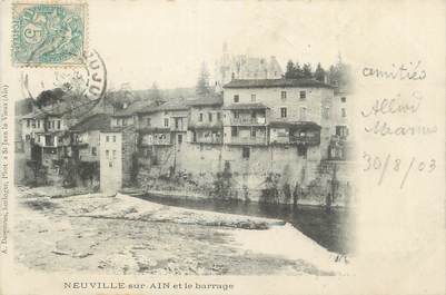 CPA FRANCE 01 "Neuville sur Ain, Le barrage".