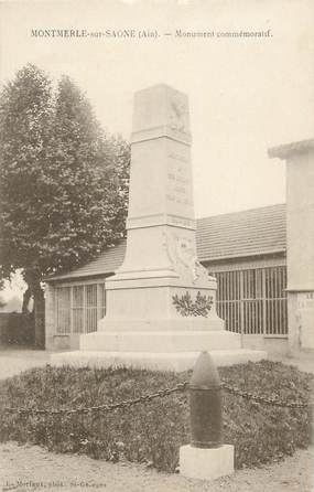 CPA FRANCE 01 "Montmerle sur Saone, Monument commémotatif".