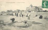 80 Somme CPA FRANCE 80 "Cayeux sur Mer, la Plage et le casino" / CHÂTEAU DE SABLE