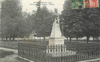 CPA FRANCE 01 " Pont de Veyle, Monument du Docteur Goujon"