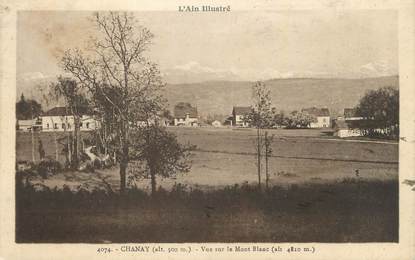 CPA FRANCE 01 " Chanay, Vue sur le Mont Blanc".