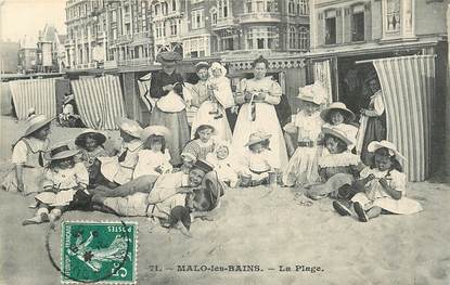 CPA FRANCE 59 "Malo les Bains, la Plage "