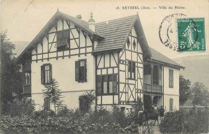 CPA FRANCE 01 " Seyssel, Villa du Rhône".