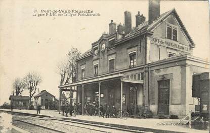 CPA FRANCE 01 " Pont de Vaux Fleuville, La gare PLM".