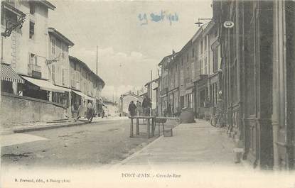 CPA FRANCE 01 " Pont d'Ain, Grande rue".