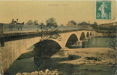 CPA FRANCE 01 " Pont d'Ain, Le pont ".