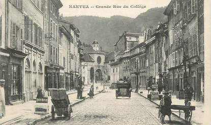 CPA FRANCE 01 " Nantua, Grande rue du Collège".