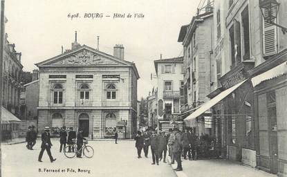 CPA FRANCE 01 " Bourg, Hôtel de Ville".