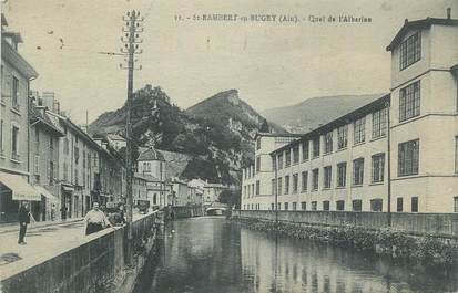 CPA FRANCE 01 " St Rambert en Bugey, Quai de l'Albarine".