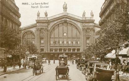 CPA FRANCE 75010 "Paris, la Gare du Nord"