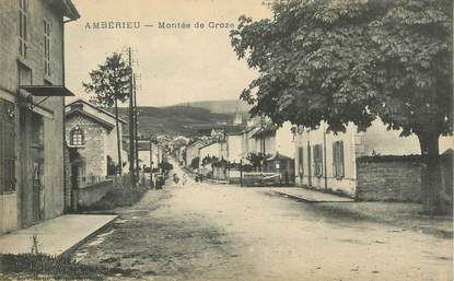 CPA FRANCE 01 " Ambérieu, Montée de Croze".