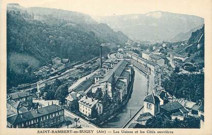 CPA FRANCE 01 " St Rambert en Bugey, Les usines et les cités ouvrières".