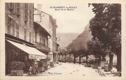 CPA FRANCE 01 " St Rambert en Bugey, Quai de la Mairie".