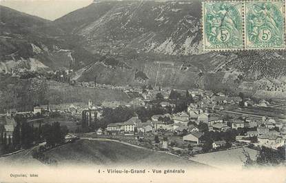 CPA FRANCE 01 " Virieu le Grand , Vue générale " .