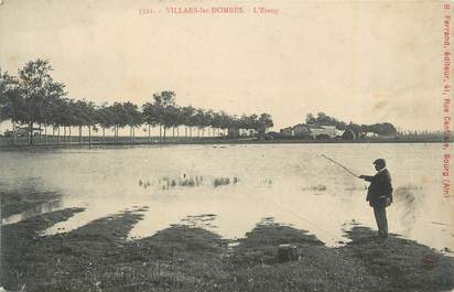 CPA FRANCE 01 " Villars les Dombes, L'étang" .