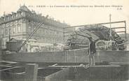 75 Pari CPA FRANCE 75 "Paris, le Métro, sa construction, le caisson du Métropolitain au Marché aux oiseaux"