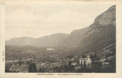 CPA FRANCE 73 "Champagnieux, Vue génarale et le Rhône".