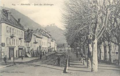 CPA FRANCE 73 "Albertville, Quai des Allobroges".