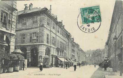 CPA FRANCE 73 "Chambéry, Place St Léger".