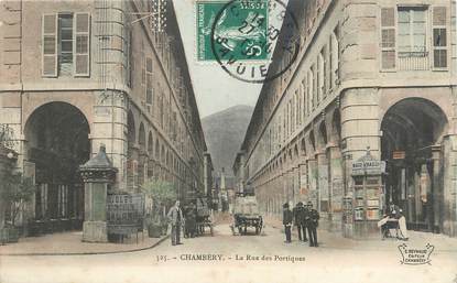 CPA FRANCE 73 "Chambéry, La rue des portiques".