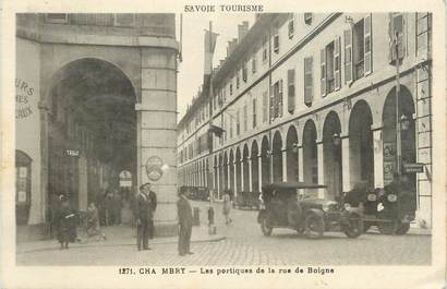 CPA FRANCE 73 "Chambéry, Les portiques de la rue de Boigne".