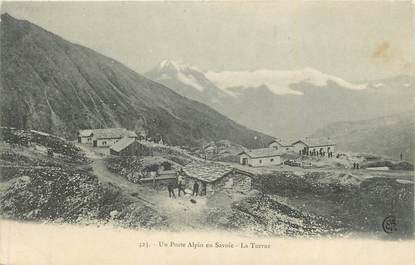 CPA FRANCE 73 "La Turraz, Un poste alpin".