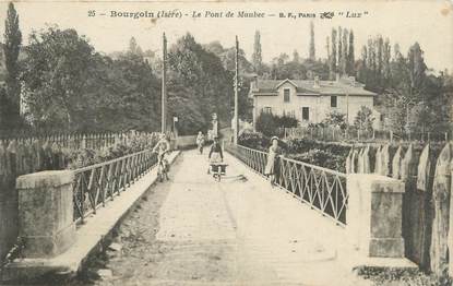 CPA FRANCE 38 "Bourgoin, Le pont de Maubec".