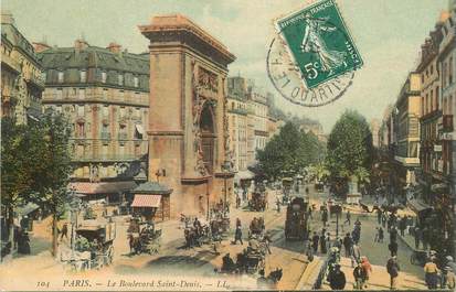 CPA FRANCE 75002 "Paris, le Boulevard Saint Denis"