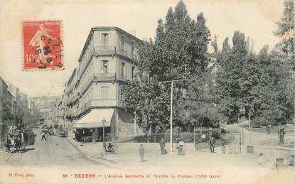 CPA FRANCE 34 "Béziers, L'avenue Gambetta".