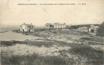 CPA FRANCE 85 "Longeville, Vue d'ensemble de la plage et des villas".