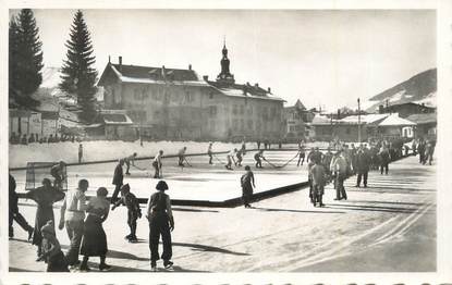 CPSM FRANCE 74 "Megève, La patinoire".