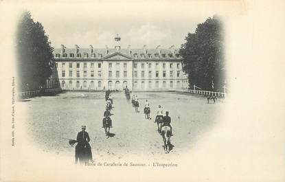 CPA FRANCE 49 "Saumur, Ecole de Cavalerie de Saumur, l'Inspection"