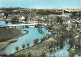 45 Loiret CPSM FRANCE 45 "Fontenay sur Loing, Le pont sur le Loing et vue générale".