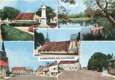 CPSM FRANCE 45 "Varennes en Gatinais, La grande place".
