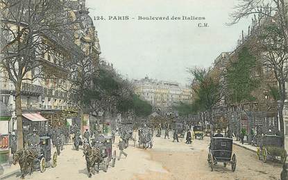 CPA FRANCE 75002 "Paris, Boulevard des Italiens"