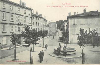 CPA FRANCE 81 "Mazamet, La placette et sa fontaine".