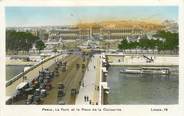 75 Pari CPSM FRANCE 75001 "Paris, le Pont et la Place de la Concorde"