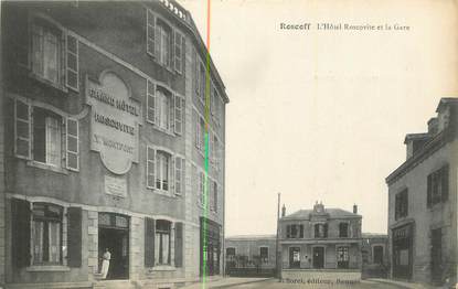 CPA FRANCE 29 "Roscoff, L'Hôtel Roscovite et la gare".